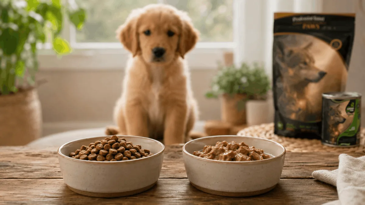 Yavru Köpeğe Yaş Mama mı, Kuru Mama mı? İkisi Birden Olur mu?